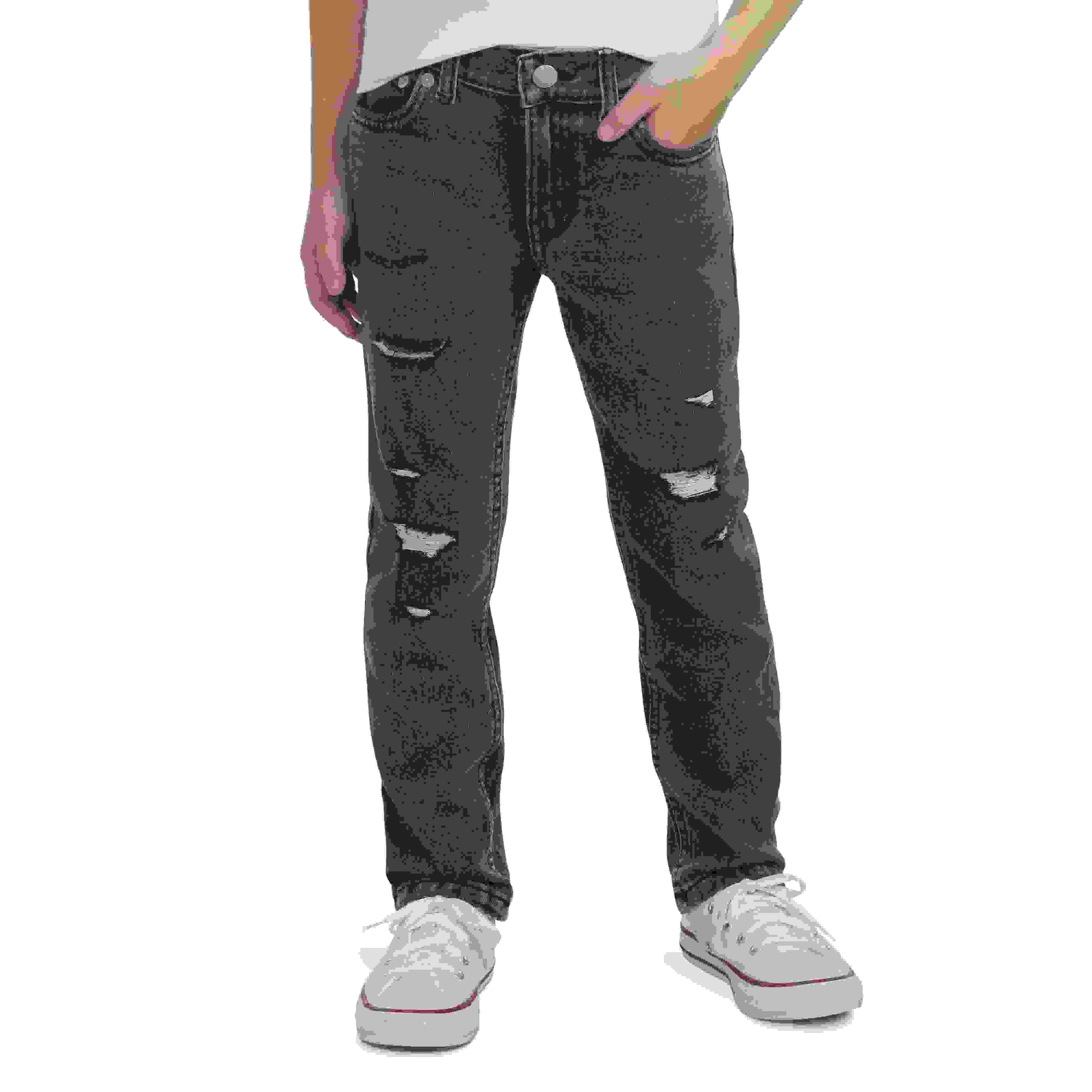 Levi's 510 Skinny Fit Little Boys' Dark Grey Wash Denim Jeans